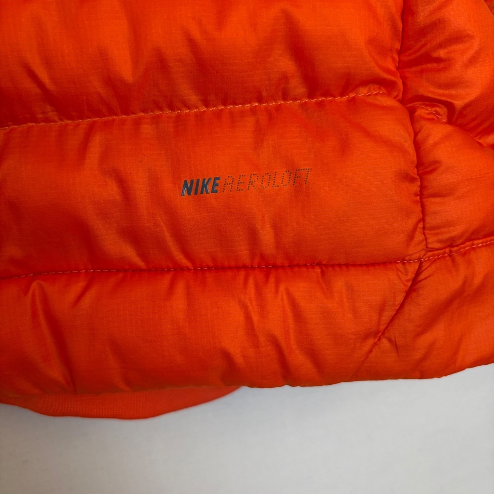 Nike Golf Aeroloft Vest Mens Medium Neon Orange Full Zip Puffer Preppy Running - Picture 6 of 11